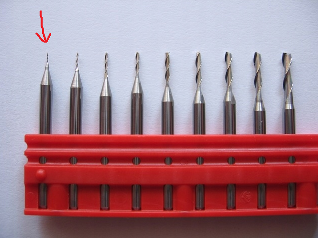 Frez 0,5mm mocowanie 3,175mm 3mm/38mm