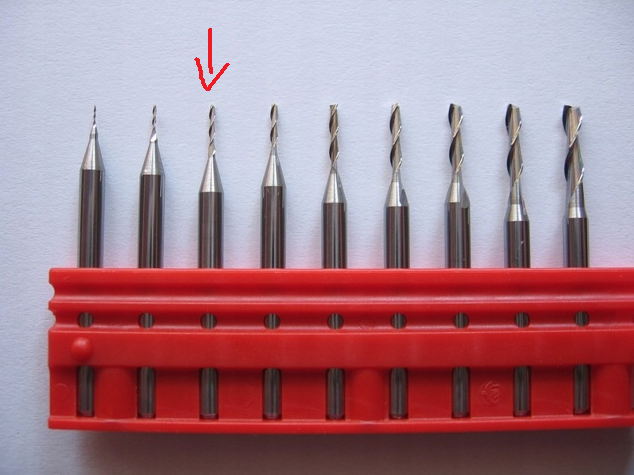 Frez 1,0mm mocowanie 3,175mm 5mm/38mm