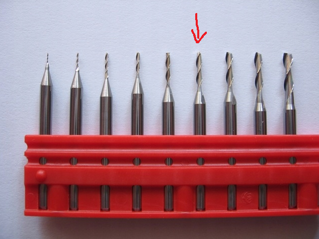 Frez 1,8mm mocowanie 3,175mm 8mm/38mm